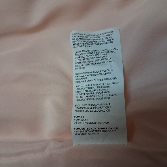 Puma Kids Light Pink Quilted Vest Size M.10/12 - Picture 15 of 16